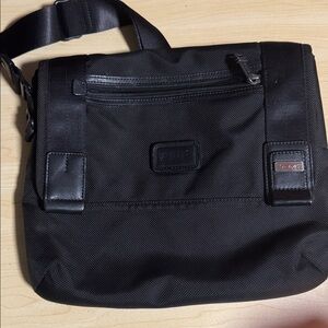 Tumi Black Messenger Bag for Men